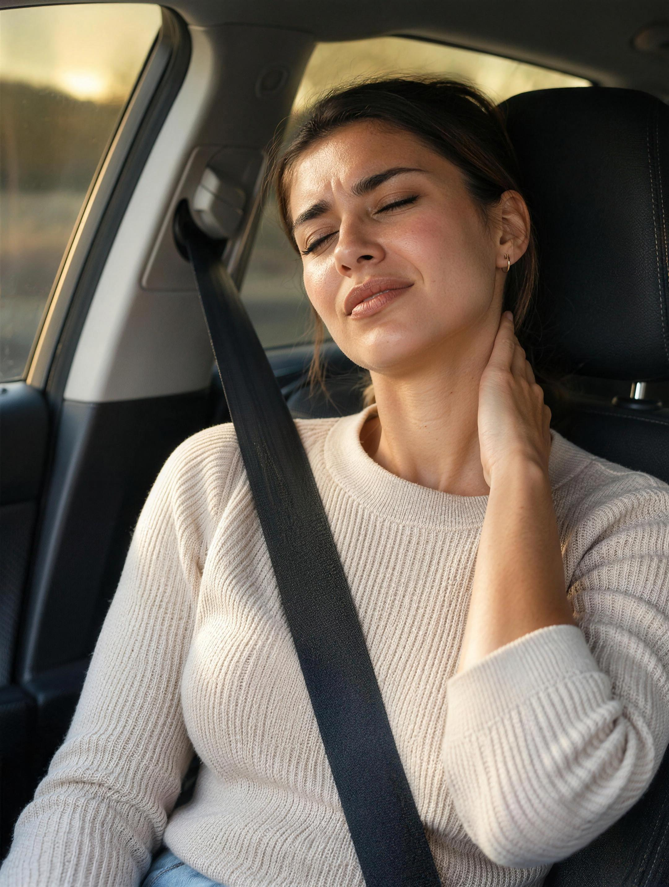 Neck pain from long drives