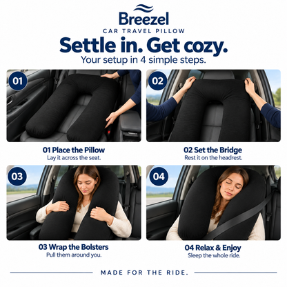 BreezeL Car Travel Pillow - Setup Guide